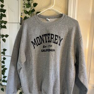 Port and Company Gray Monterey Crewneck Sweater